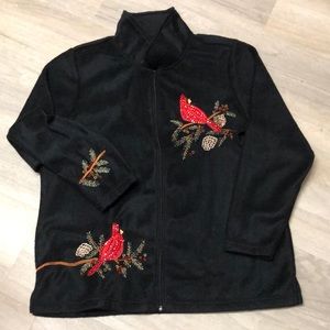 Cardinal Zip Up Polar Fleece size XL c